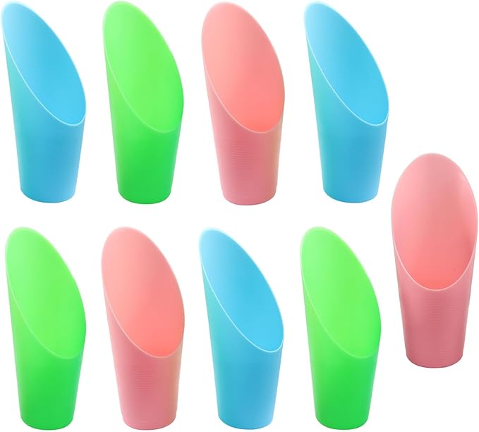 9 Pcs Bonsai Soil Scoops Plastic Garden Shovels Garden Tool, Colorful Mini Potting Scoops for Plant Succulent, Lightweight and Durable Design for Easy Gardening and Transplanting Tasks