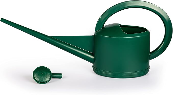 Consolidated Plastics Durable Swiss Watering Can with UV Protection, Ergonomic Handle for Indoor/Outdoor Gardening, Made in Switzerland (5 Liter, Green)