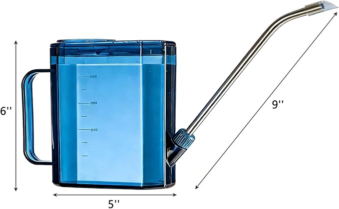 Small Watering Can with 1L / 34 oz Capacity Long Spout Indoor & Outdoor Water Can Pot for House Plant Garden Flower