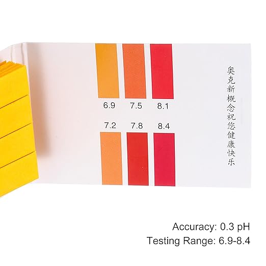 PATIKIL PH Test Strips 6.9-8.4, 2 Pack 160 Indicator Papers Litmus Tester for Water Food Soil Alkaline Acid Testing