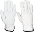 12 Pairs Heavy Duty Durable Leather Work Gloves for Truck Driving, Warehouse, Gardening, Construction, Hand Protection