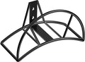 TomCare Garden Hose Holder Wall Mount Metal Water Hose Holder Holds 125Ft Hoses Heavy Duty Hose Hanger Sturdy Hoses Storage Organizer for Outside Yard Garden, Black