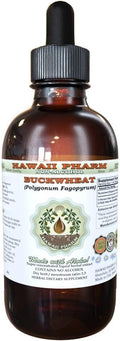 Hawaii Pharm Buckwheat Alcohol-Free Liquid Extract, Buckwheat (Fagopyrum Esculentum) Dried Sprouting Seed Glycerite Natural Herbal Supplement 2 oz