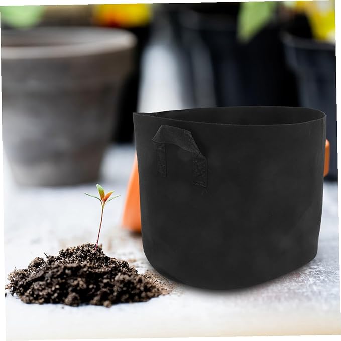 UPKOCH 3pcs 7 Gallon Non-Woven Plant Growing Bags with Handles, Thickened Round Fabric Nursery Planters for Vegetable and Flower Gardening, Breathable Seedling Pots for Garden Plant