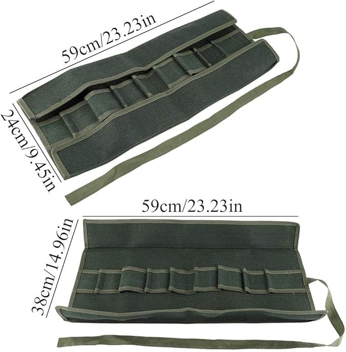 Canvas Gardening Handle Portable Multifunctional Storage Package Tool Set Case Rolling Bag for Garden Toolbox Organizer
