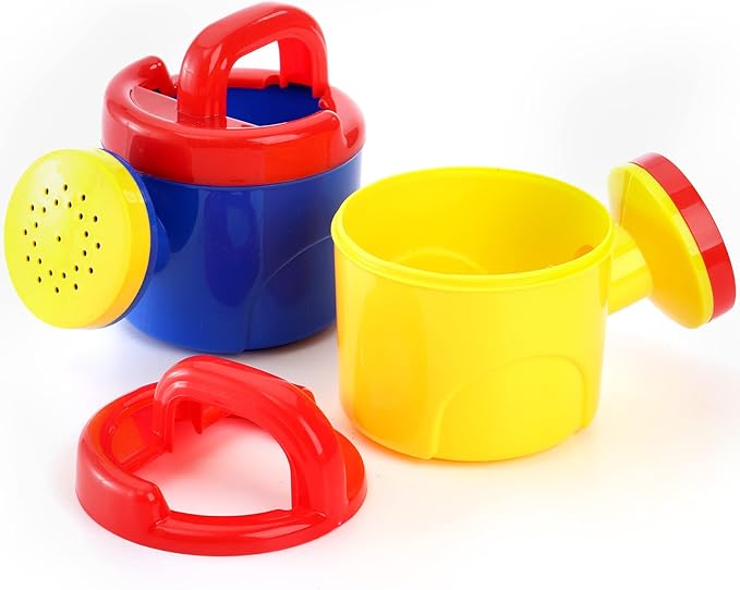 Nicunom 3 Pack Plastic Watering Cans for Kids, Sand and Beach Toy Watering Can Toys Kid Garden Water Can Children Sprayer Water Cans Kid Sprinkler Bath Cans Boy Girl Toy Gift