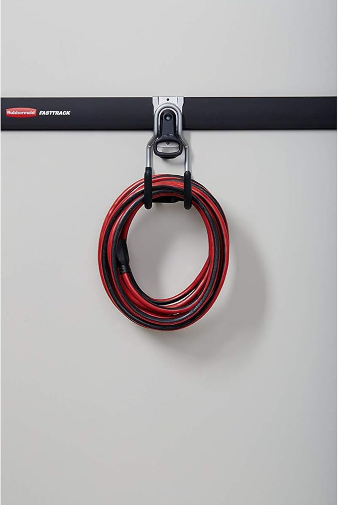 Rubbermaid FastTrack Garage Organization 5 Piece All in One Rail and Hook Kit Storage System (3 Pack)