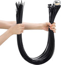 Shappy 50 Pcs Zip Ties Heavy Duty Strong Large Cable Wire Ties Zip Industrial Sturdy Wire, Awnings Tying Branches Bundling of Crops Fixed Water Pipes(60 Inch,Black)