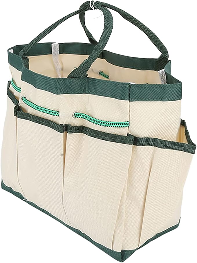 Zerodis Garden Tote Bag, Oxford Cloth, Single Layer, Gardening Tool Storage Organizer Portable Tool Box