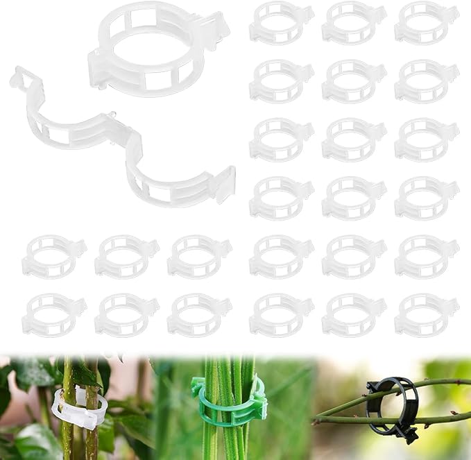 150 Pcs Plant Clips - Plastic Plant Clips for Climbing Plants,Reusable Plant Support Clips for Tomatoes, Vines,Cucumbers, and Climbing Plants,Gentle & Secure Garden Clips for Indoor & Outdoor Use