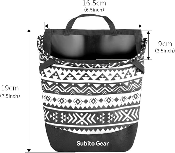 Gardening Outdoor Tool Storage Bag, Oxford Gardening Plant Tool Organizer Storage Carrier Store, Multi-Purpose Bag Home Use, Ideal for Tool Storage Solutions (Black and White)