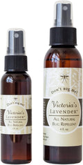 Victoria's Lavender Don’t Bug Me Insect Spray - Natural Insect Spray for Kids - Ideal for Outdoor & Indoor Protection - DEET Free with Essential Oils, Aloe Vera & Eucalyptus, Made in USA – 2 Oz + 4 Oz