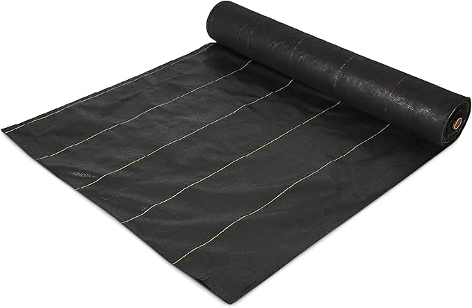 Dewitt 24-Pack Sunbelt Weed Barrier Fabric 3.2 oz, 4 x 300 Feet – Heavy-Duty Ground Cover Mat for Greenhouse Floors, Garden Rows, Raised Beds, Yard Gardening, and Outdoor Landscape Protection