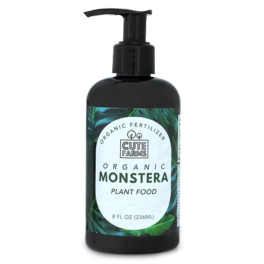 Organic Monstera Plant Food - Liquid Fertilizer for Indoor and Outdoor Monstera Obliqua, Deliciosa & More (8oz) Cute Farms