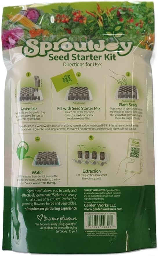 Garden Works SproutJoy Seed Starting Kit