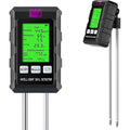 6 in 1 Soil Moisture Meter with pH, Nutrient, Sunlight, Temperature & Humidity for Farming, Gardening and Outdoor Plants Soil Tester (2*AAA Battery Needed)| Factory-Permanent Calibration