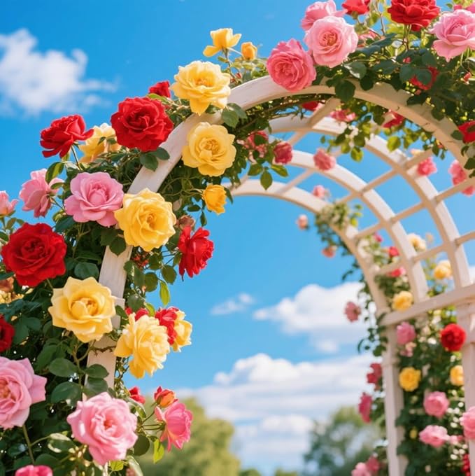 600+ Mix Climbing Rose Seeds for Planting Outdoors Ornamental Vine Rosas Bush Vine Climber Long-Blooming Garden Decoration