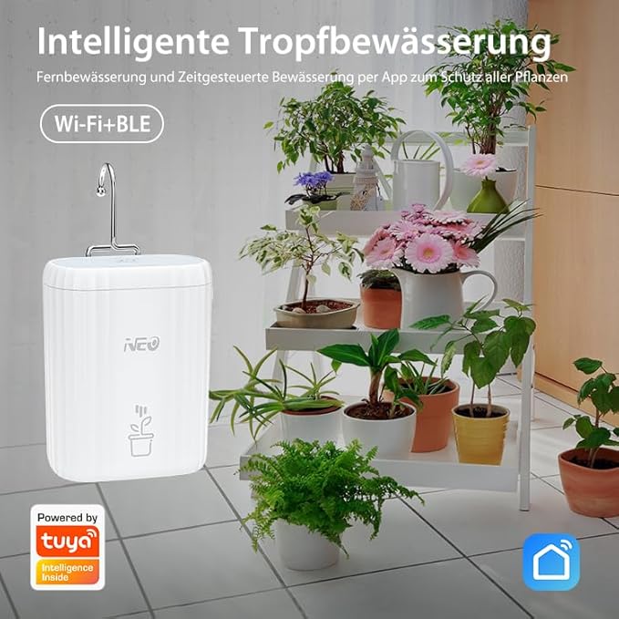 Haozee Automatic Irrigation System,Automatic Irrigation for Garden, Balcony Plants, Pot Plants Outdoor,Drip Irrigation Set for Up to 10 Pot Plants