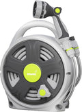 Retractable Garden Hose Reel, 65FT Heavy Duty Hose With 10 Spray Patterns - Leakproof, Durable & Compact Design for Garden Watering, Car Washing, Pet