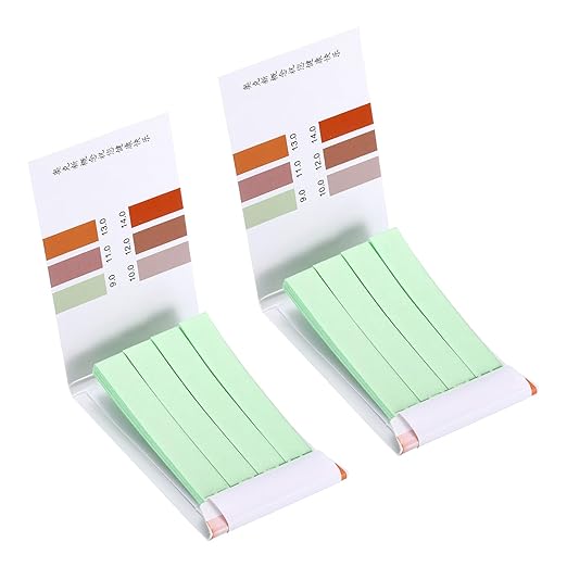 PATIKIL PH Test Strips 9.0-14, 2 Pack 160 Indicator Papers Litmus Tester for Water Food Soil Alkaline Acid Testing
