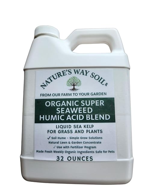 Nature’s Way Soil Liquid Lawn Soil Conditioner – Humic Acid & Kelp Liquid Aeration for Compacted Soil – Root Growth Booster for Grass & Lawns – 32 oz Concentrate