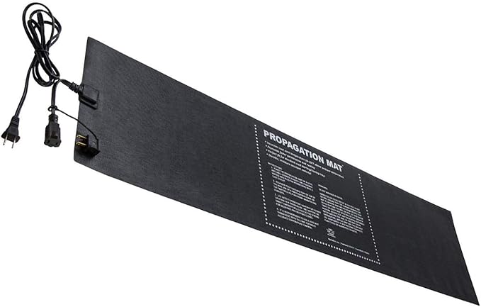 Hydrofarm 19007 Hydroponic 12 x 48" 60 Watt Seed Start Seedling Propagation Heat Mat with 6 Foot Power Cord, 2 Pack