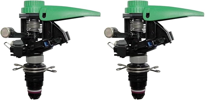 Rain Bird P5R Plastic Impact Sprinkler, Adjustable 20° - 360° Pattern, 25' - 41' Spray Distance (Pack of 2)