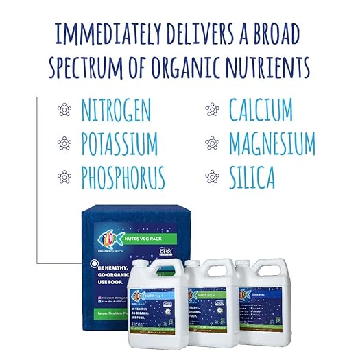 FOOP Nutes Veg Starter Pack: Get Fat Roots, Thick Stalks, Awesome Terpenes, and an Explosion of Trichomes | Infused with Cal/Mag, and Silica | Certified Organic | Three 32oz Bottles