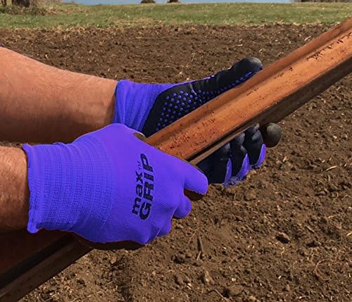 MidWest Gloves & Gear 94BLP03-LX-AZ-6 Max Grip Packs, 3 Pair, Mens Blue, L-XL