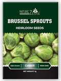 Brussel Sprouts Seeds for Planting, Catskill, 1 gram, 270 Seeds, Grow Heirloom Brussels Sprouts Fresh in Your Garden, Non-GMO