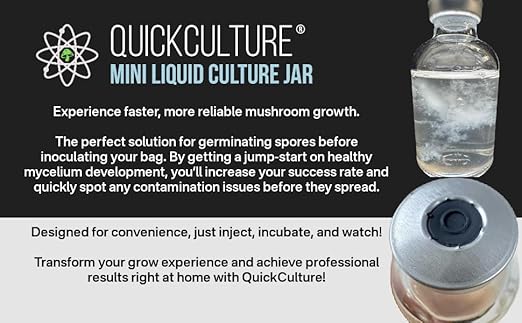 Myco Labs All-in-One Mushroom Grow Bag for Manure Loving Mushrooms + Spore Germination Jar! (4LB)