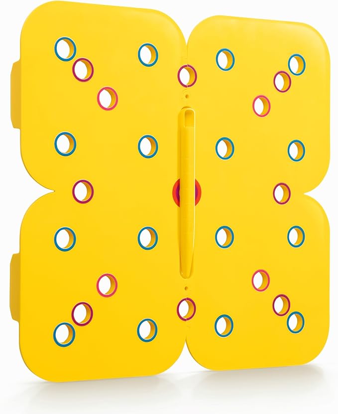 Seed and Seedling Spacer Tool for Garden // Square Foot Gardening Seed Template for Organized Plants, Vegetables & Fruits // Spacing Tool Kit for Planting (Yellow)