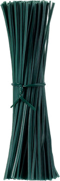 WILLBOND 200 Pcs Christmas Garden Plastic Twist Tie for Garland, 4.72'' Decorative Christmas Tree Twist Tie for Wreath Banister Reusable Plant Support, Wire Cords Garden Plastic Gifts Bags