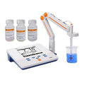 High Precision Lab Benchtop pH Meter,Data Storage 500 Sets,0.01 pH Accuracy,Support for USB or RS-232 Communication,1-5 Points Auto Calibration,High Resolution LCD Display, 5.7 inch (PH300F)