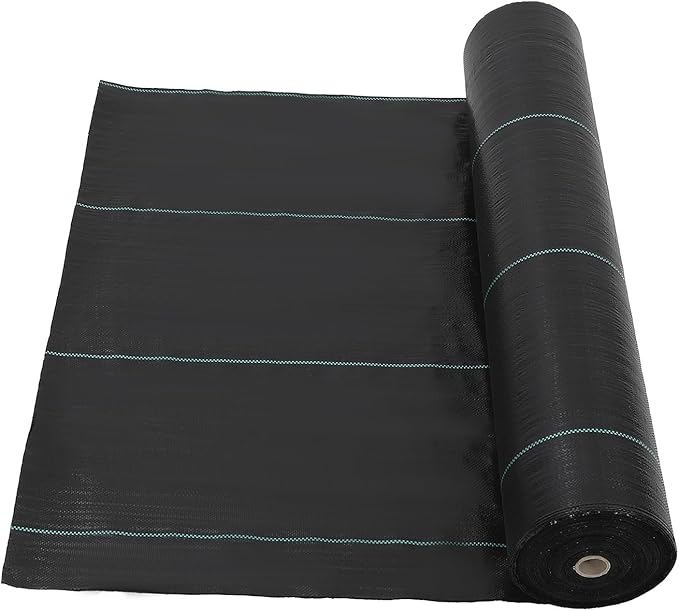6ft x 300ft & 3.2 oz Premium Garden Weed Barrier Landscape Fabric, Durable & Heavy-Duty Weed Block Gardening Mat, Easy Setup & Superior Weed Control, Eco-Friendly & Convenient Design