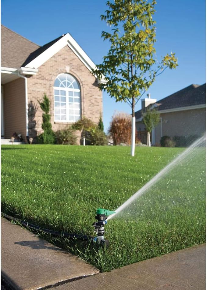 Rain Bird P5R Plastic Impact Sprinkler, Adjustable 20° - 360° Pattern, 25' - 41' Spray Distance (Pack of 2)