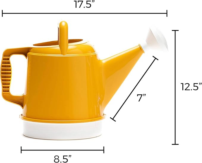 Bloem Watering Can Deluxe 2 Gallon (256 Fl Oz) Earthy Yellow