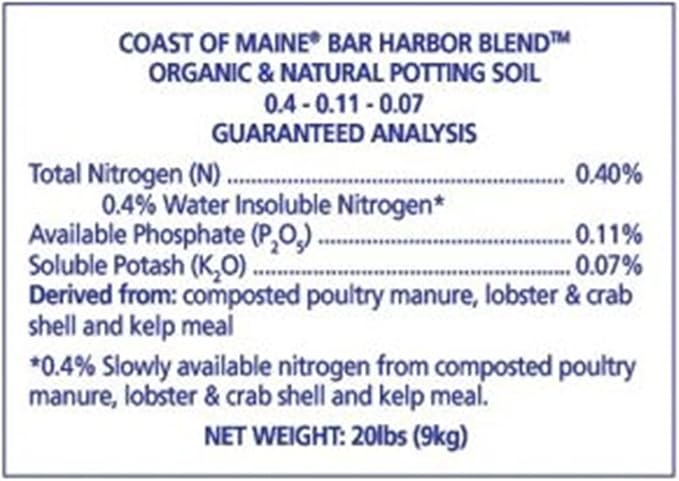 Coast of Maine Bar Harbor Blend, 8qt (Pack of 10) Organic and Natural Potting Soil for Houseplants, Flowers, Vegetables, Herbs and Containers