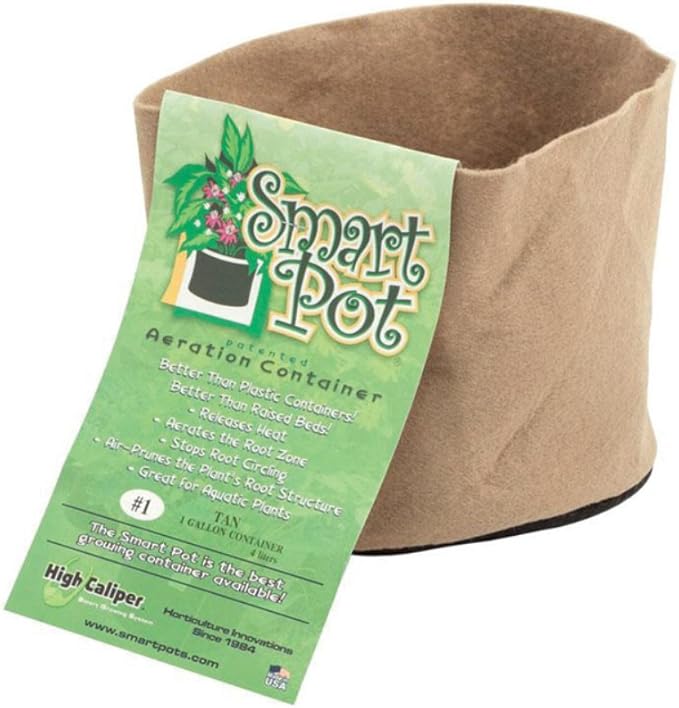 Smart Pots 1-Gallon Smart Pot Soft-Sided Container, Tan