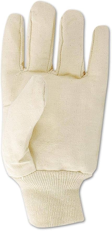 MAGID MultiMaster 8 oz. Clute Pattern Cotton Canvas Chore Gloves, 12 Pairs, Size Men's (Fits 9/Large) (T83)