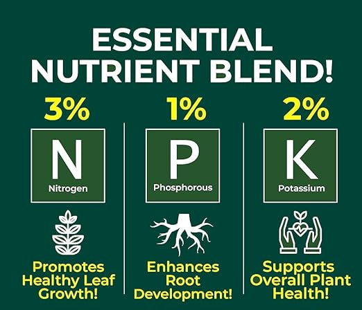 Gardenera Profsesional Tropical Plants Spray Fertilizer Mist for Home Gardening | 3-1-2 Gentle Blend Mist for Healthy Leaves & Growth | Essential Nutrients for Tropical Plants - 8oz