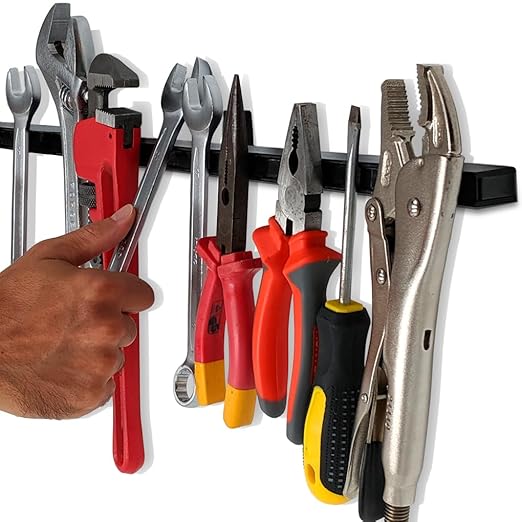 24" Heavy-Duty Magnetic Tool Holder (Upgraded Version) - Extremely Powerful Magnetic Pull Force to Hold Heavy Tools - Professional Space-Saving Magnetic Bar - Tool Organizer Rack/Strip