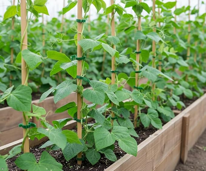 Secured Plastic Plant Clip, New Reusable Plant Support Clips Plastic Clips Tomato Clips for Securing Plants for Climbing Plants, Grape, Vegetable Stems (200, White)