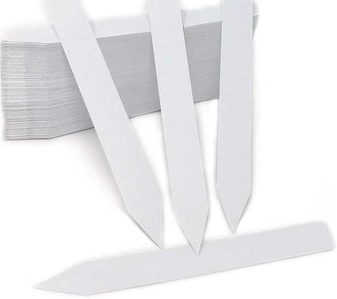 1000 Pcs 5 Inch Plastic Plant Nursery Garden Labels Pot Marker Garden Stake Tags White (1000)