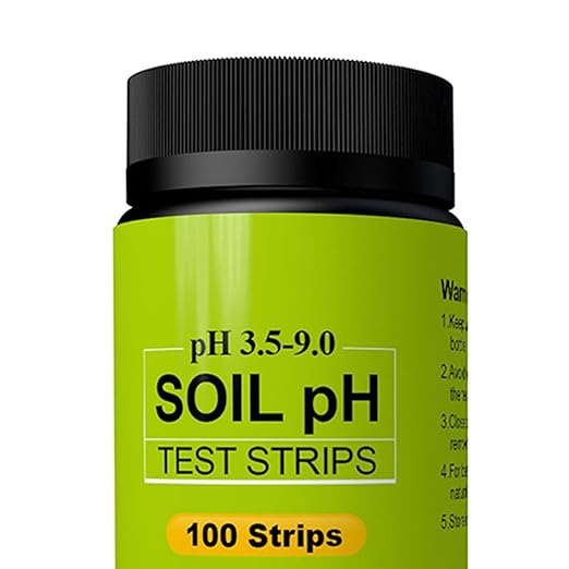 Pwshymi Soil pH Test Kit, PH Test Paper Kit, Universal Durable Soil PH Test Strip Simple to Use for Grass for Garden for Plant pH Level Test Kit with Quick and Easy pH Testing Strips