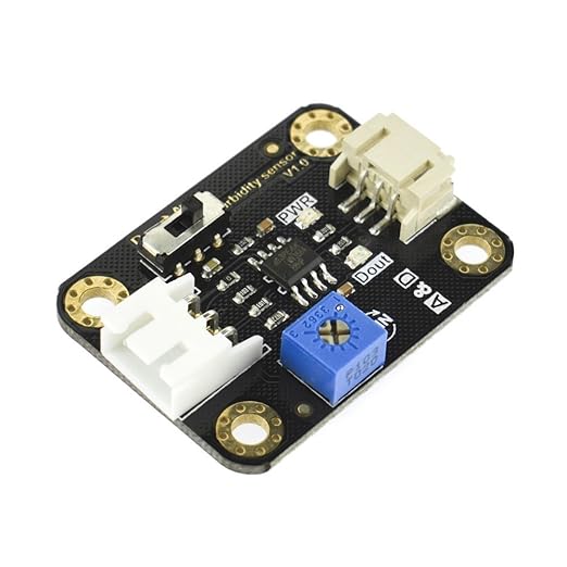 Gravity: Analog Turbidity Sensor for Arduino / ESP32 / STM32 / Raspberry Pi (ADC Required) | Water Quality Monitor | <500ms Response Time & 0-4000NTU Range