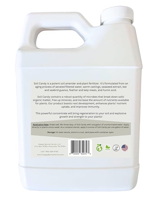 Worm Castings Tea Plant Juice with Bat and Seabird Guanos. Soil Candy, Quart with Seaweed Extract and Humic Acid. Soil Restorer - Plant Fertilizer - Compost Starter