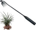 1Pcs Weed Puller Tool Garden Uprooting Weed Pulling Tool, 15.7" Portable Stainless Steel Weeder Tool 4-Claw Manganese Steel Weed Puller for Gardening Backyard Farm