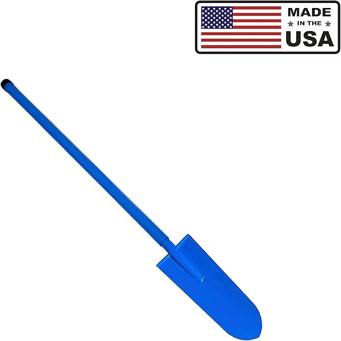 Heavy-Duty All-Steel Shorty Sharpshooter Shovel - Weighted Long Handle and Hardened/Heat-Sharpened Chromoly 15 Inch Head (Shorty)
