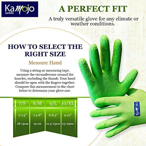Bamboo Gardening Gloves Women Men - Puncture Resistant Gloves 95% Rayon Derived from Bamboo & 5% Spandex